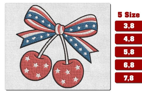 A Patriotic Cherry Bow Embroidery Designer's Review