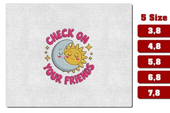 Checking on Friends Through Embroidery