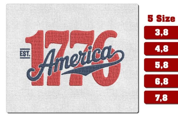Est 1776 America Patriotic Embroidery: A Designer’s Review