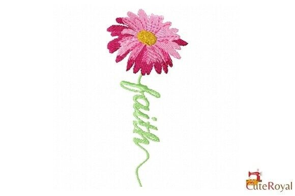 Faith Flower Embroidery Design: A Craft Fair Product Review