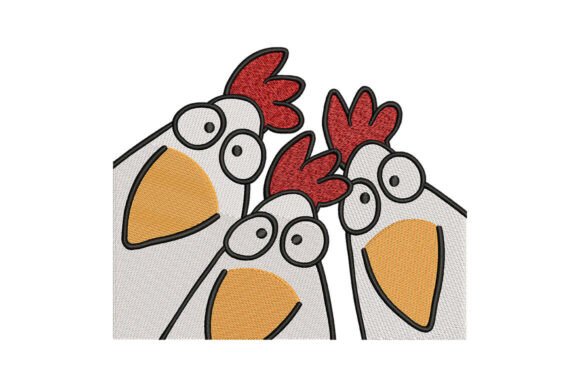 Funny Peeking Chickens Embroidery Review for Holiday Sellers