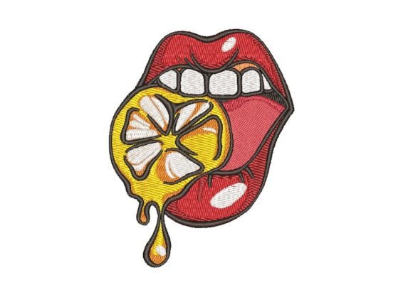Juicy Orange Lips: A Craft Fair Embroidery Review