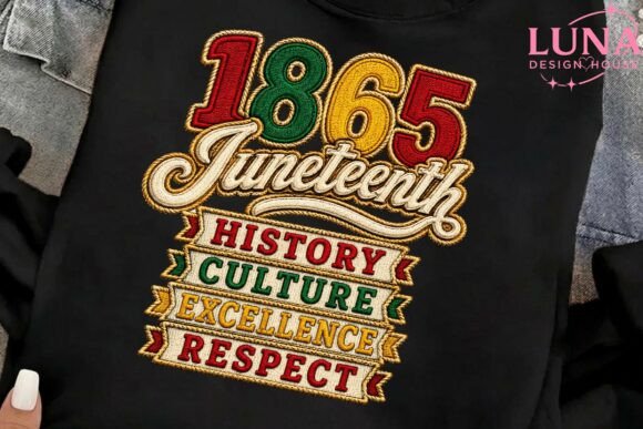 Juneteenth 1865 Embroidery Style PNG: A Designer’s Review