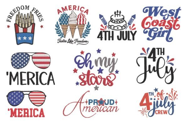 Review: Funny Patriotic USA Embroidery Bundle