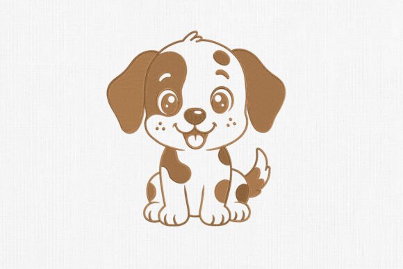 Reviewing the Cute Cartoon Puppy Embroidery Design