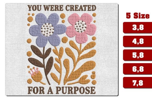 Testing the Created for a Purpose Embroidery Design